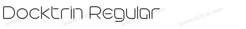 Docktrin Regular字体转换 Docktrin Regular字体转换